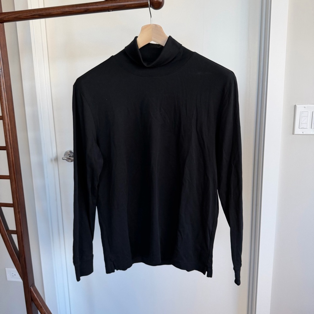 Men's Black Turtleneck Sweater, Brooks Brothers